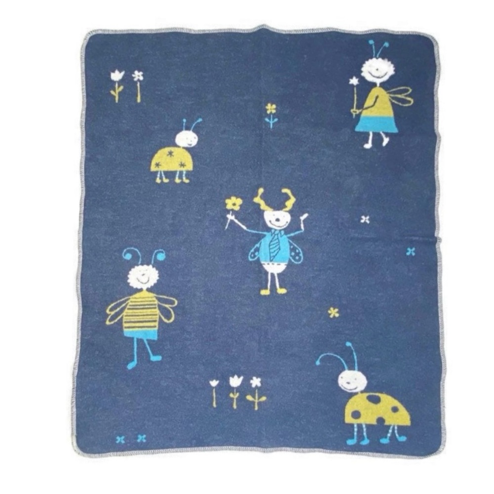 David Fussenegger Bee Fleece Baby Blanket‎